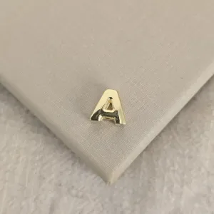 Pingente Letra A banhada ouro 18k