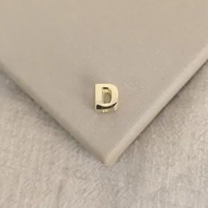 Pingente Letra D banhada ouro 18k