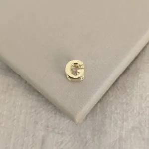 Pingente Letra G banhado ouro 18k