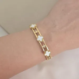 Bracelete Vancleef Zircônia