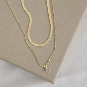 Colar Duplo Fita | Ponto Luz