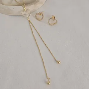 Conjunto Coracao Zirconia