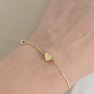 Pulseira Coração Metal