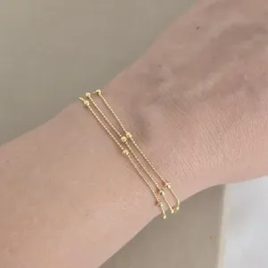 Pulseira Tripla de Bolinhas