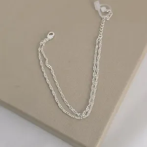 Pulseira Dupla Corrente Delicada