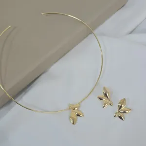 Conjunto Aro Flor Lisa