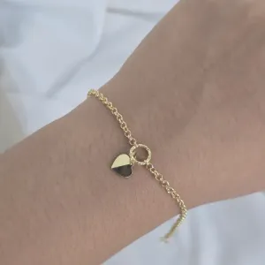Pulseira Delicada Coração Liso
