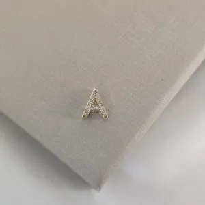 Pingente Letra A Zircônia