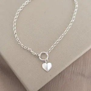 Pulseira Delicada Coração Liso