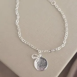 Pulseira Seja Forte Corajosa Zircônia