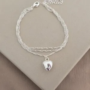 Pulseira Tripla Coração