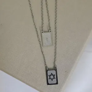 Colar Masculino - Escapulário Aço Inox