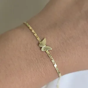 Pulseira Delicada Lisa Borboleta