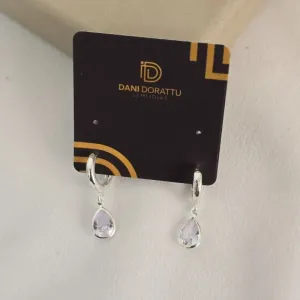 Argola Delicada Gota Zircônia