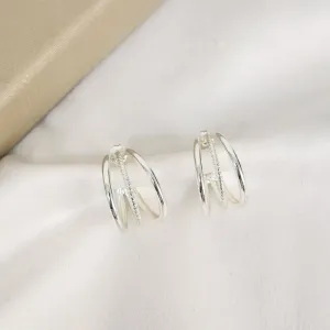Argola Três Fios Lisos