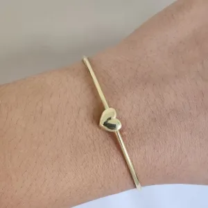 Bracelete Coração Liso