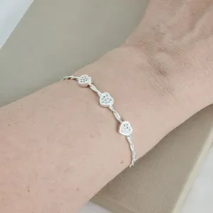 Bracelete Coração Zircônia