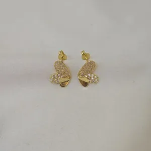 Brinco Delicado Zircônia Corações