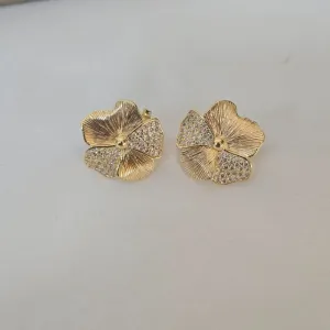 Brinco Flor Zircônia