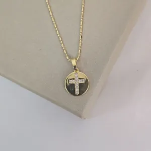Colar Cruz Zircônia