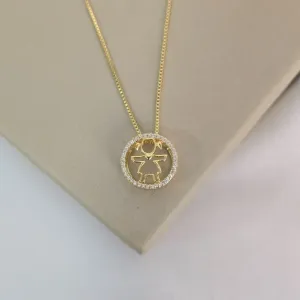 Colar Filhos Zircônia - Menina