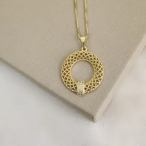 Colar  Geométrico Zircônia