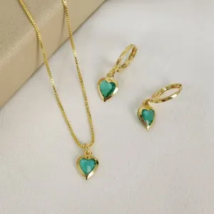 Conjunto Coração Zircônia