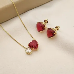 Conjunto Coração Zircônia