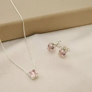Conjunto Delicado Quadrado Zircônia
