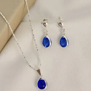 Conjunto Gota - Azul Escuro