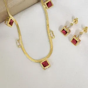 Conjunto Pedra Corrente Fita