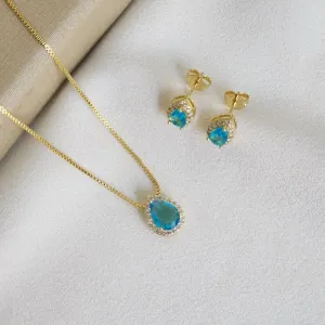 Conjunto Pedra Zircônia
