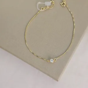 Pulseira Delicada Zircônia