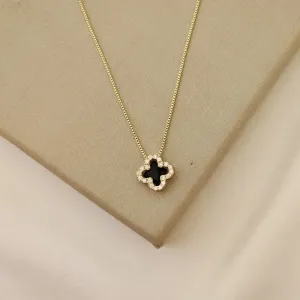 Colar Delicado Vancleef Zircônia
