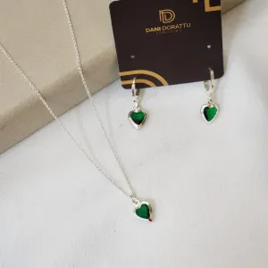 Conjunto Coração Zircônia
