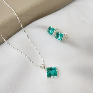 Conjunto Delicado Quadrado Zircônia