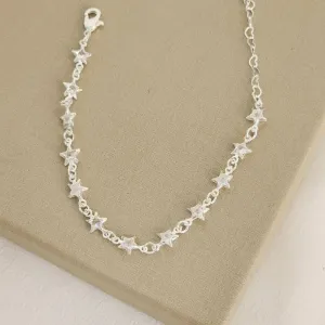 Pulseira Delicada Estrelas Zircônia