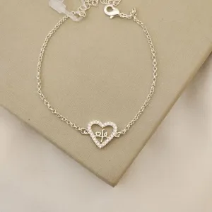 Pulseira Delicada Fé Zircônia