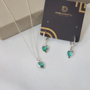 Conjunto Coração Zircônia