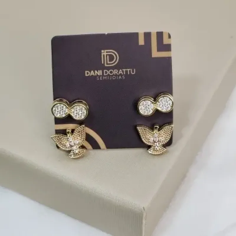 BRINCO COM ZIRCONIA | DUPLO