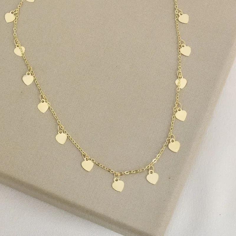 Colar Choker Corações