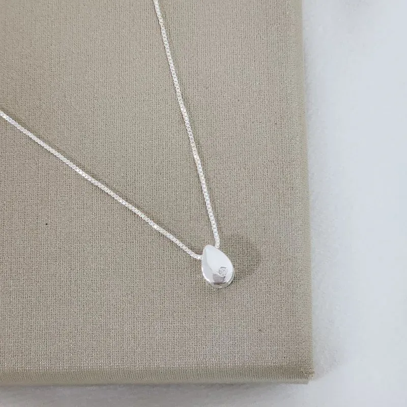 COLAR DELICADO GOTA ZIRCÔNIA