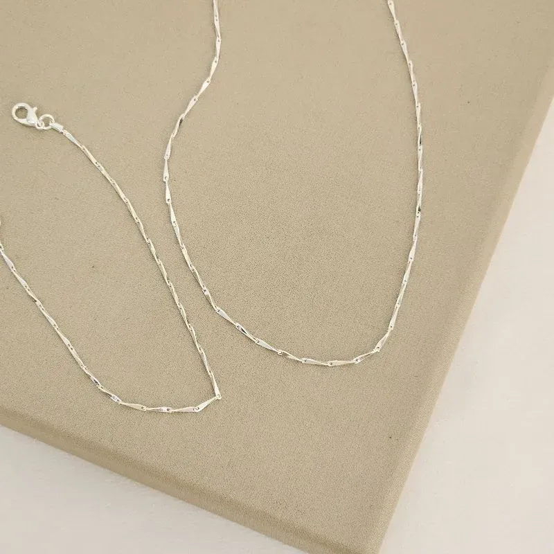 Conjunto Colar e Pulseira Liso