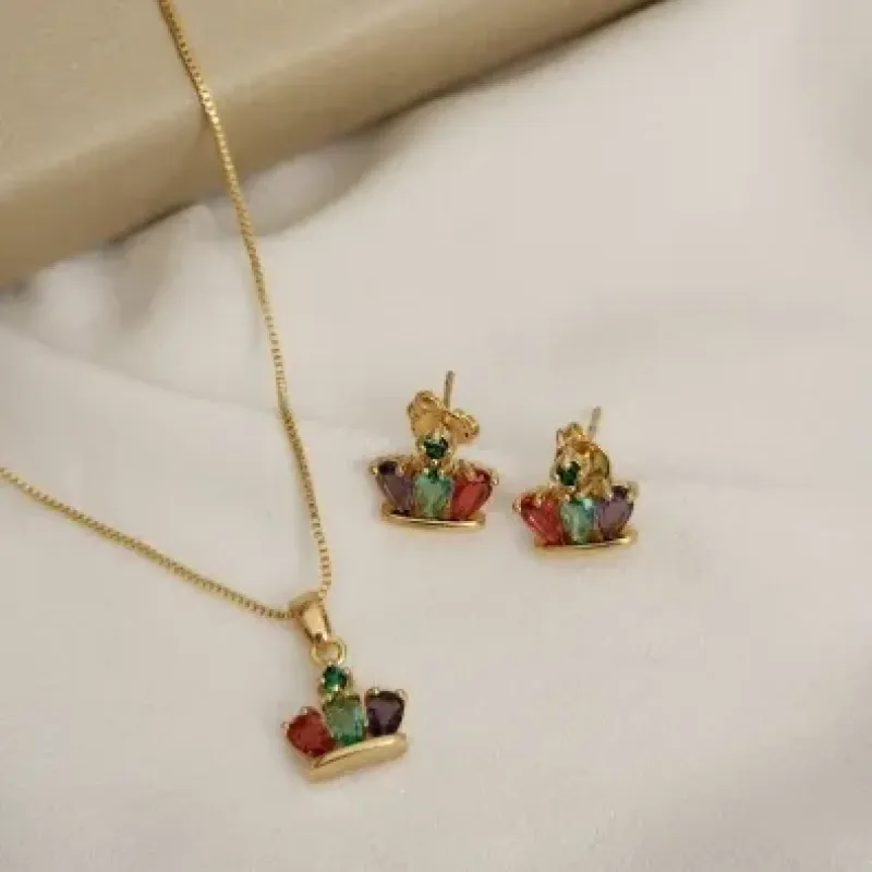 CONJUNTO DELICADO COM ZIRCONIA