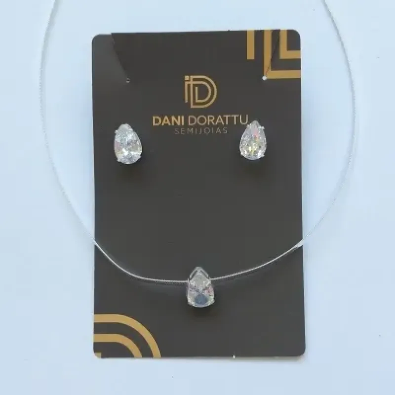 CONJUNTO FITA COM PINGENTE GOTA