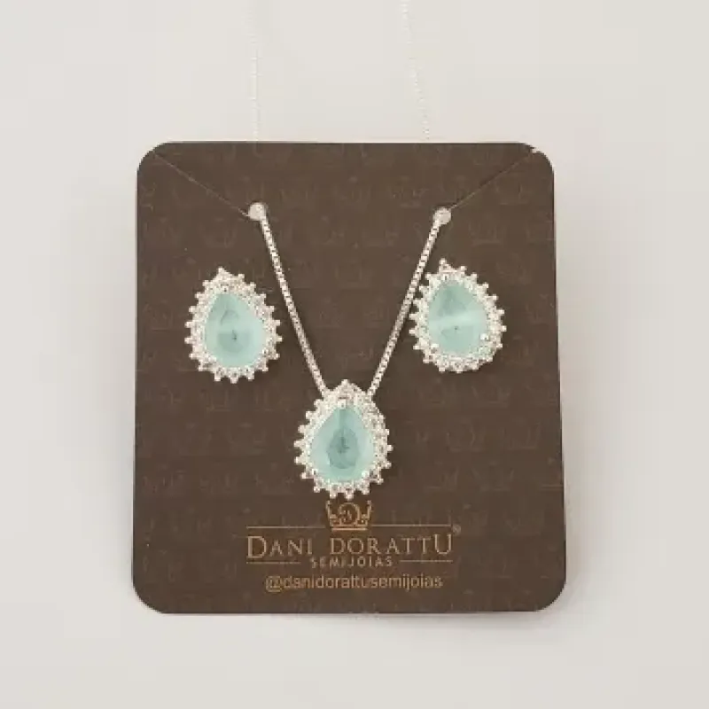 CONJUNTO GOTA COM ZIRCÔNIA