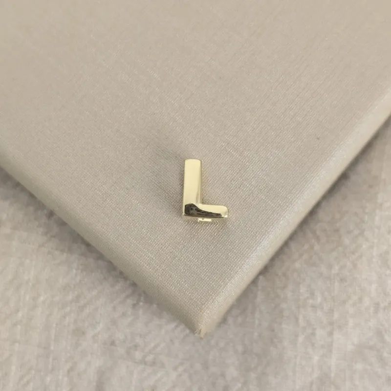 Pingente Letra L banhado ouro 18k
