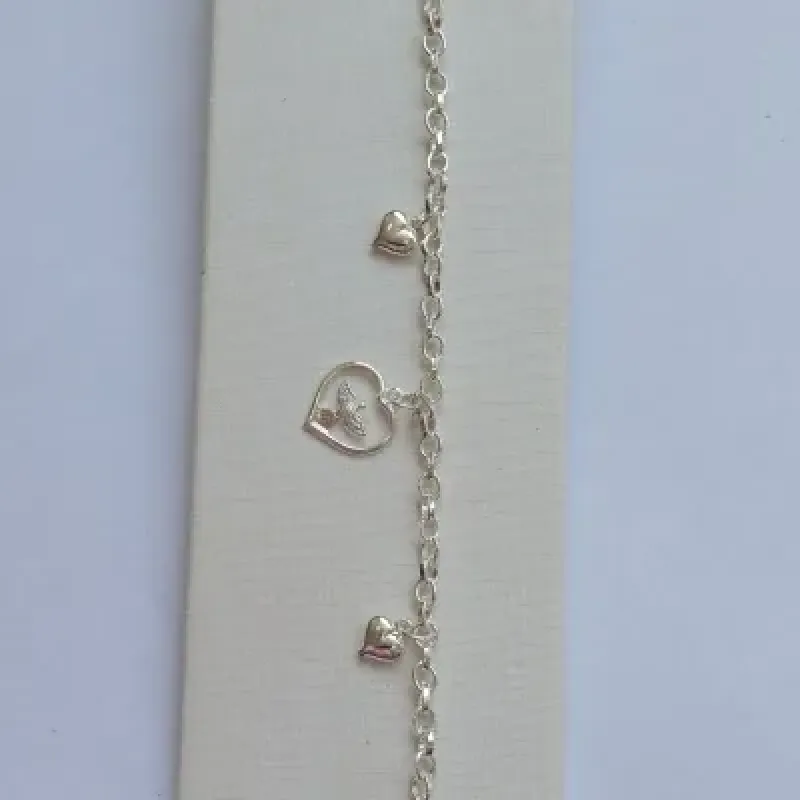 PULSEIRA ELO PINGENTE CORAÇÃO I ESPIRITO SANTO 