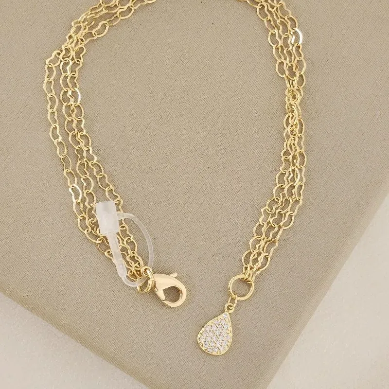 Pulseira Gota Zircônia
