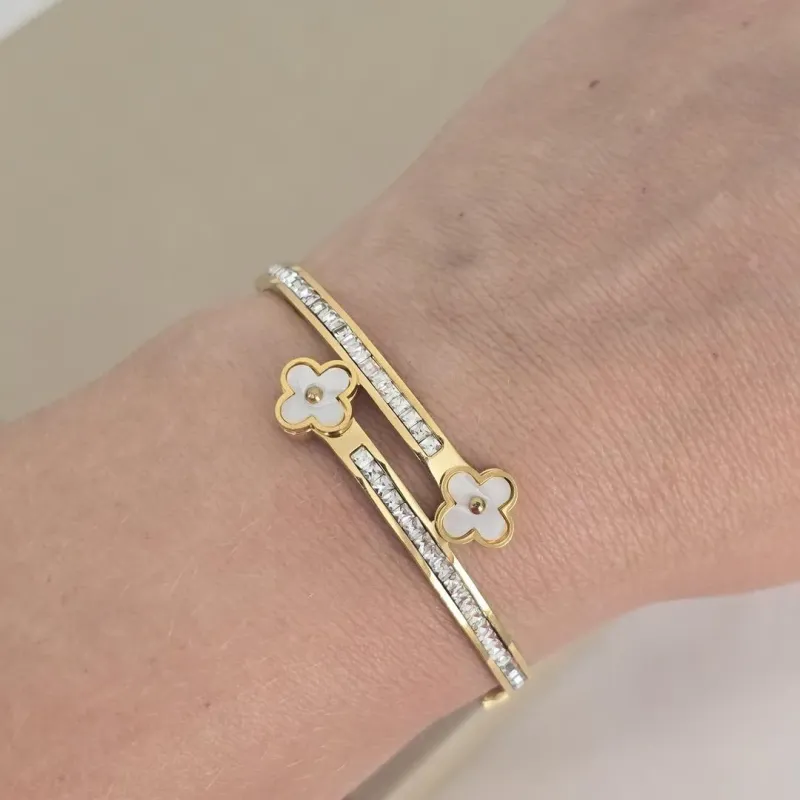 Bracelete Vancleef Zircônia